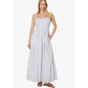 NWT PACT Women's Sunset Light Gauze Cami Dress Smocked back summer peasant